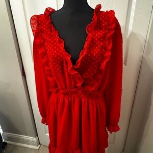 Forever 21 Vibrant Red Dress